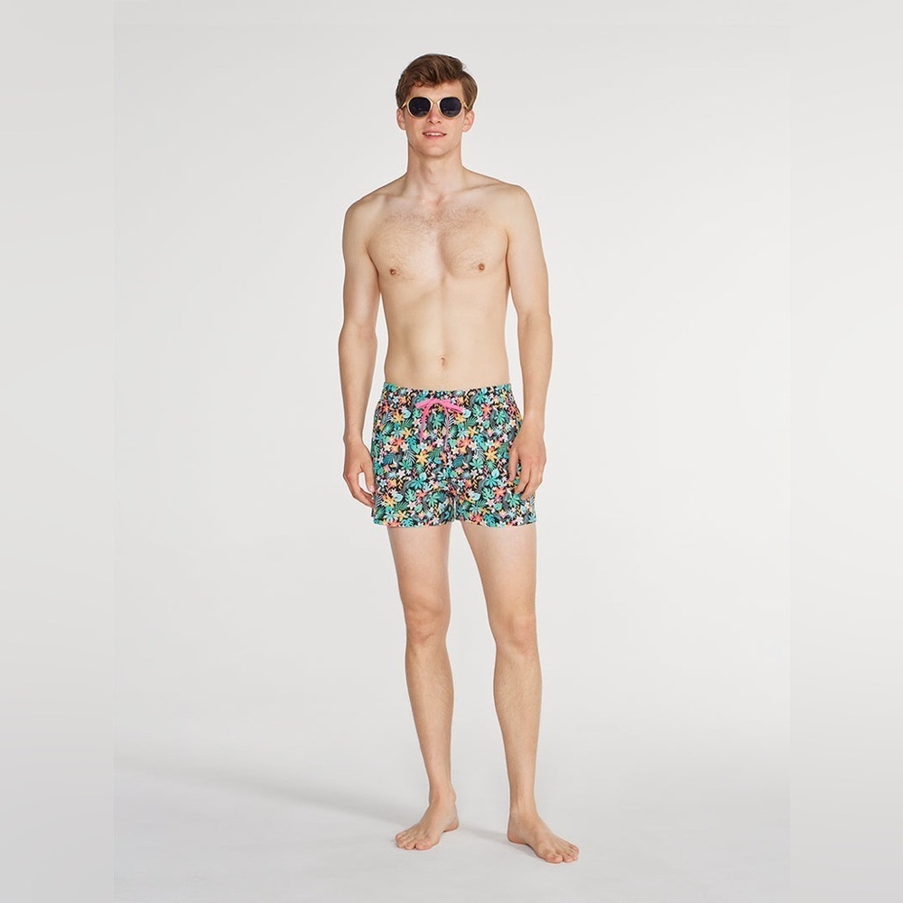Chubbies | The‎ Bloomerangs Black Floral Swimmers Trunks Size Large Beach Summer